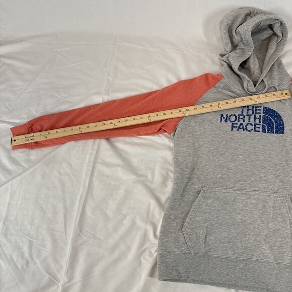 North Face Sweatshirt Two-Tone Pink And Grey Size: L - Picture 6 of 7